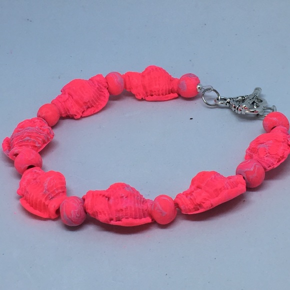 Unique Handmade Polymer Clay Ankle Bracelet - Picture 2 of 8